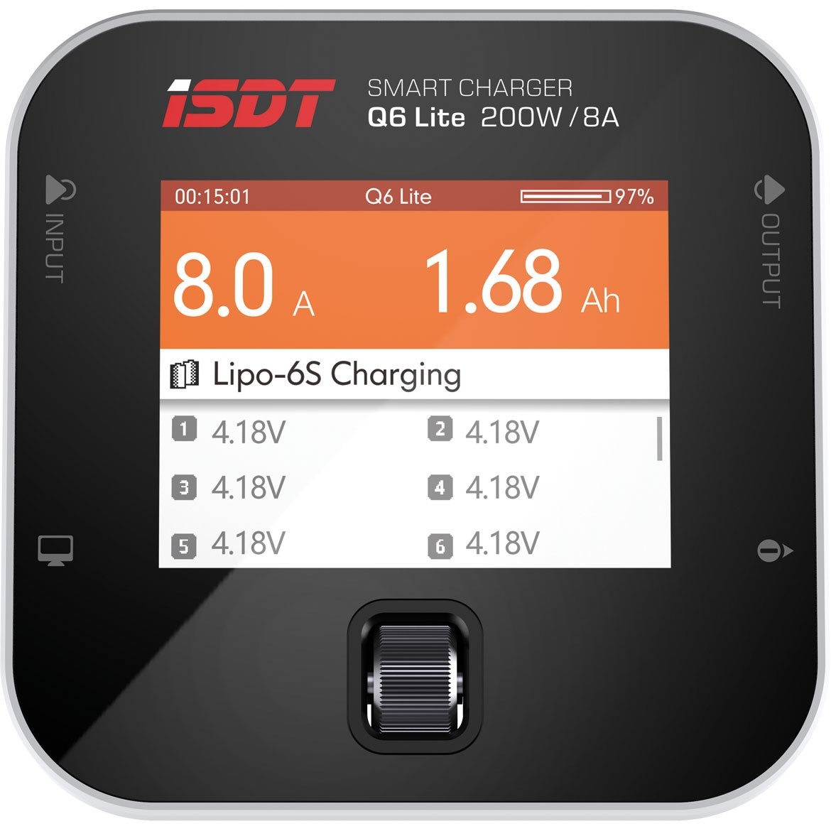 ISDT Q6 LITE 200W 7-32V/DC 2-6S - 8A SMART CHARGER