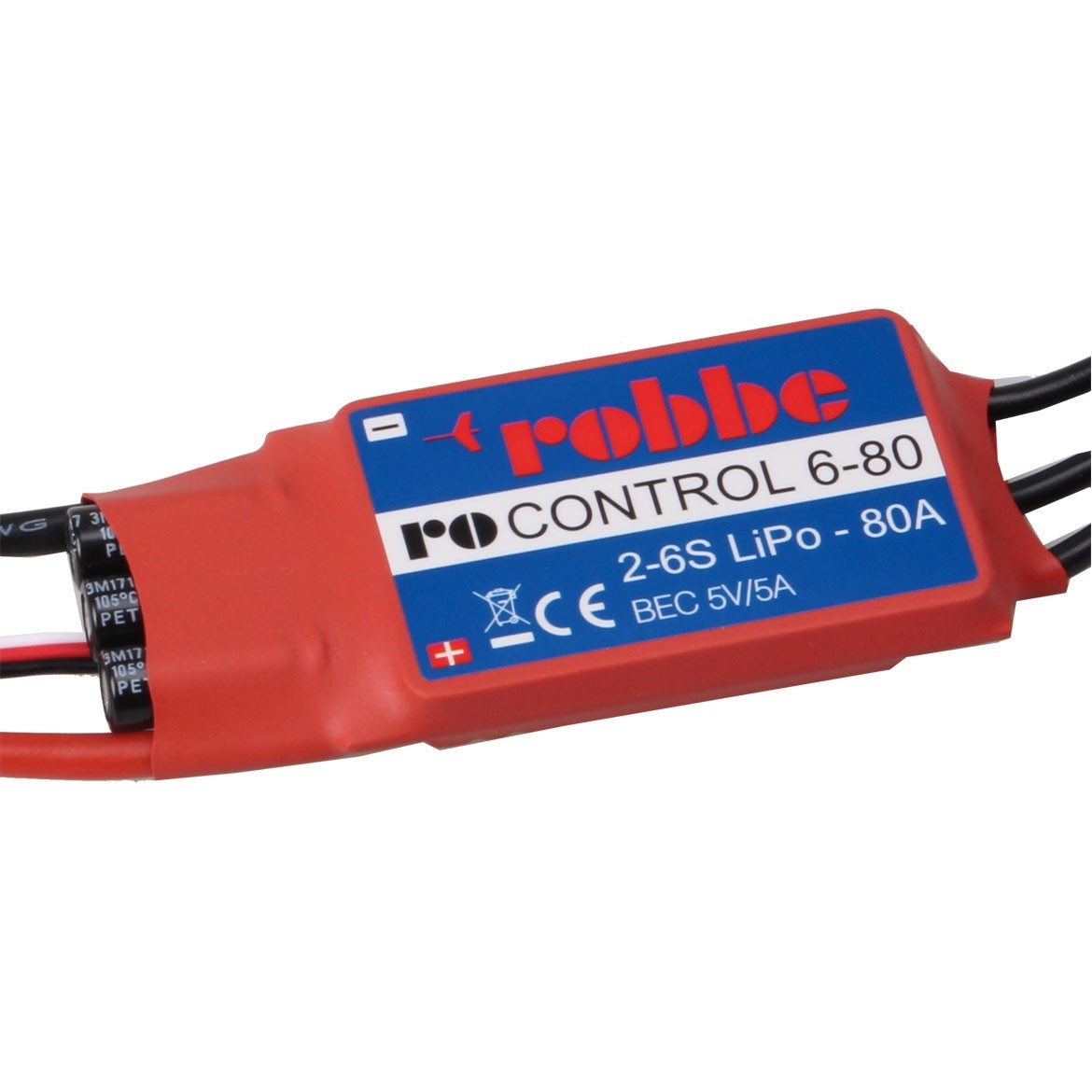 RO-CONTROL 6-80 2-6S -80(100A) BRUSHLESS REGLER 5V/5A BEC