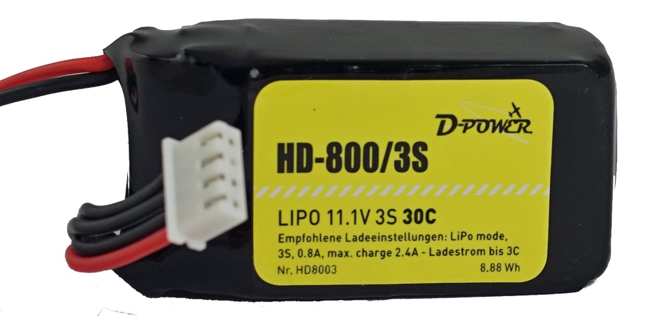 D-Power HD-800 3S Lipo (11,1V)