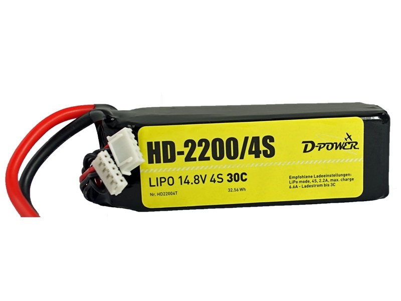 D-Power HD-2200 4S Lipo (14,8V) 30C XT-60