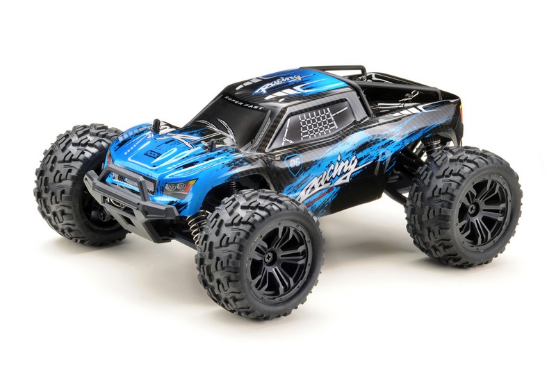1:14 Monster Truck Racing 4WD RTR schwarz/blau
