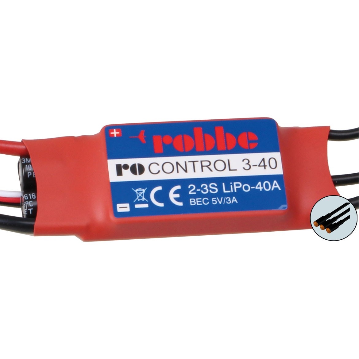 RO-CONTROL 3-40 2-3S -40(55)A BRUSHLESS REGLER 5V/3A BEC