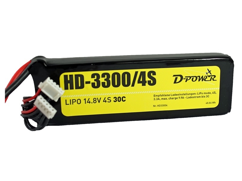 D-Power HD-3300 4S Lipo (14,8V) 30C XT-60